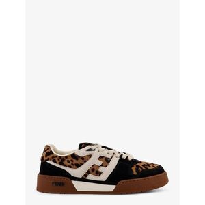 Fendi Women Fendi Match Suede And Pony Skin Low-Top Sneakers